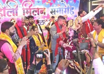 मथुरा में भव्य और दिव्य मना पत्रकारों का होली मिलन समारोह