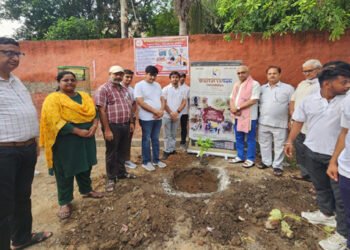 वृंदावन में मेयर के साथ बड़े पैमाने पर लोगो ने किया पौधारोपण