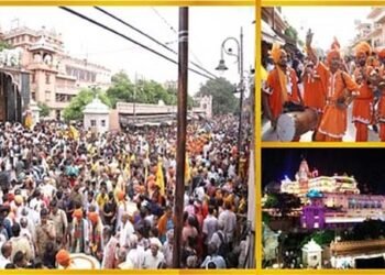 जन्माष्टमी पर मथुरा वृंदावन में उमडा भक्तों का सैलाब, मंदिरों में भारी भीड़