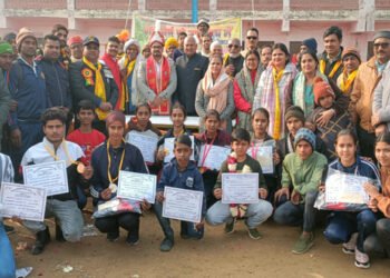 गणेशरा स्टेडियम में धनगर समाज के युवाओं ने दिखाई प्रतिभा
