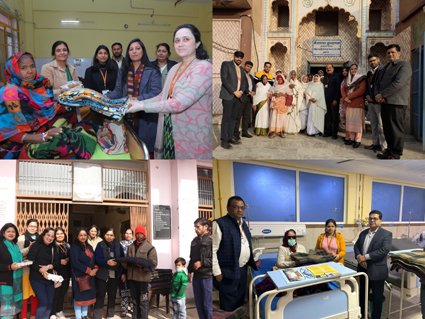 मथुरा रिफाइनरी ने अंध विद्यालय अनाथ आश्रम और वृद्धाश्रम में मनाया नववर्ष