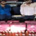 मथुरा में आबकारी विभाग की टीम ने पकड़ी भारी मात्रा में कार से रेड लेबल ब्रांड की विदेशी शराब