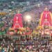 पुरी में भगवान जगन्नाथ सुभद्रा और बलभद्र रथ पर विराजित , दर्शन के लिए उमड़ा श्रद्धालुओं का सैलाब
