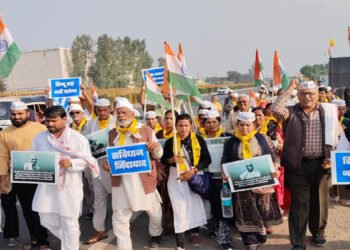 “एक कदम गांधी के साथ” यात्रा ने मथुरा में किया प्रवेश