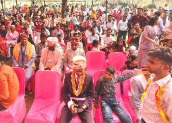 मथुरा में दर्जी राजपूत महासभा के 22 वें सामूहिक विवाह समारोह में 8 जोड़े परिणय सूत्र में बंधे