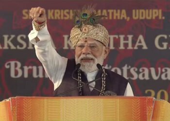 कर्नाटक के उडुपी में PM मोदी का मेगा रोड शो, प्रधानमंत्री बनने के बाद पहला दौरा