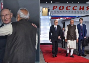 दिल्ली पहुंचे रूसी राष्ट्रपति पुतिन, प्रधानमंत्री मोदी ने गले लगाकर किया स्वागत
